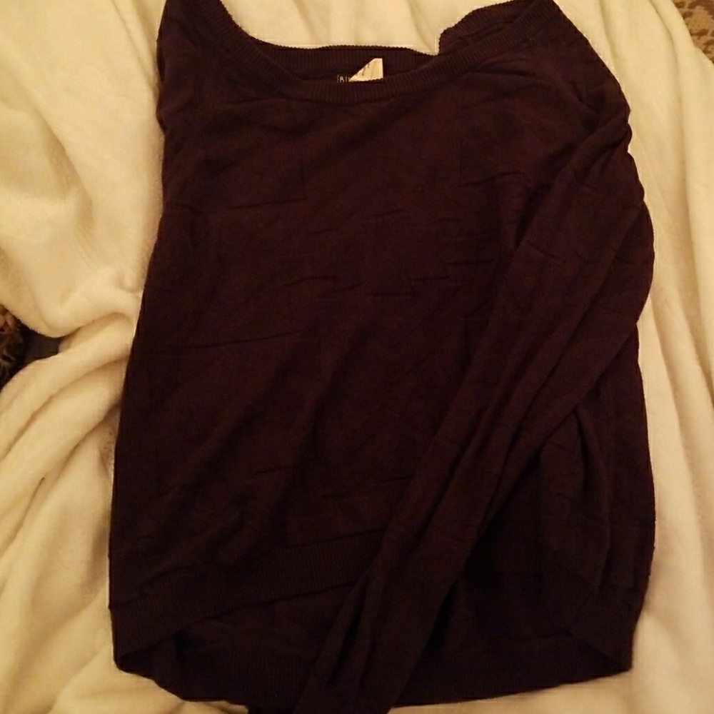 Navy blue Cropped Sweater